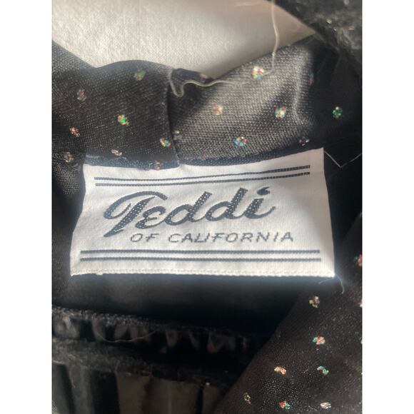 Teddi of California - Button Down Black with Glitter Polka Dots - Size 14 - Picture 3 of 6